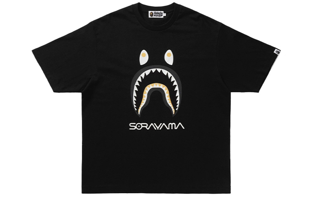 A Bathing Ape X Hajime Sorayama Shark Tee черный