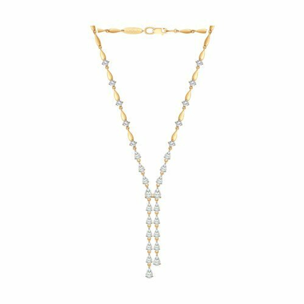 Колье из золота со Swarovski Zirconia