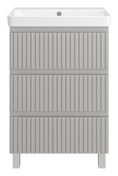 Тумба под раковину Brevita Victory 60 (серый шелк)