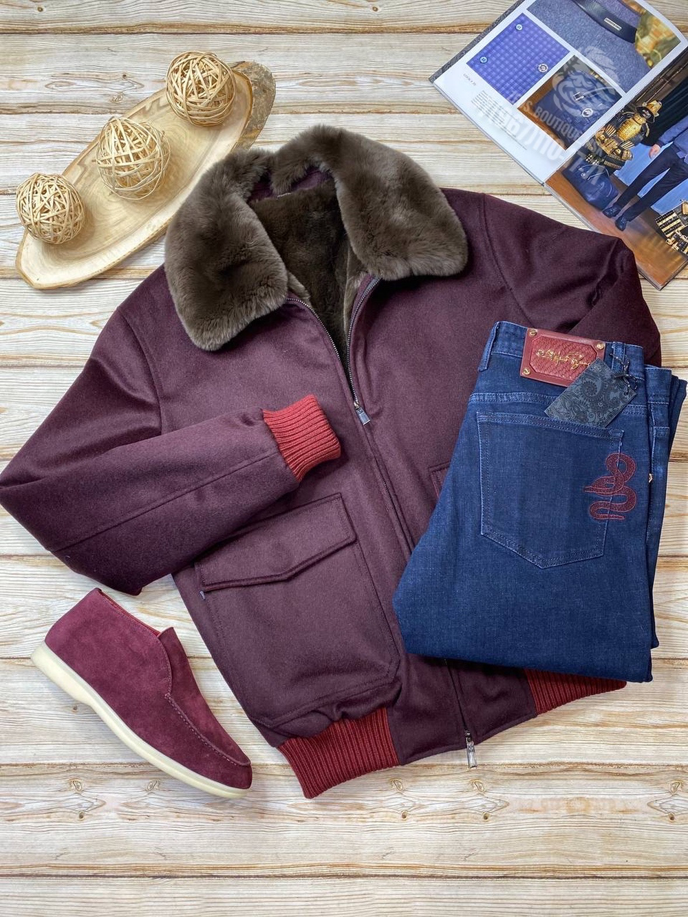 Куртка Loro Piana с мехом внутри