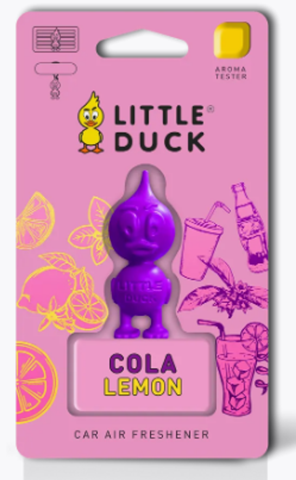 Ароматизатор-игрушка MIODORE 3D -Polymer "LITTLE DUCK" LD- 6 КОЛА-ЛИМОН