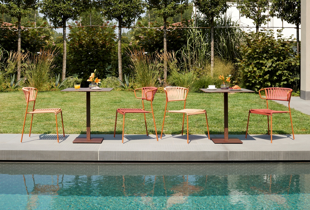 Стул плетеный Scab Design Lisa Club, терракотовый, бисквит