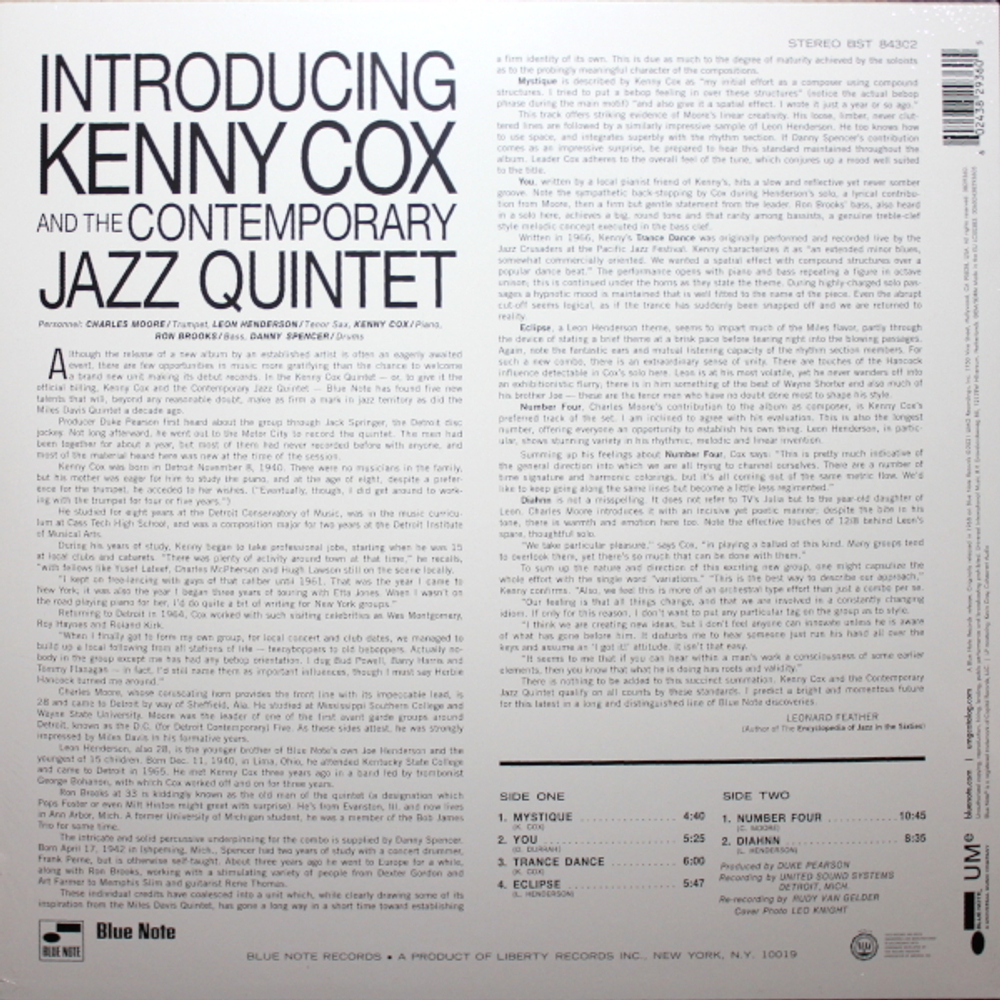 Kenny Cox / Introducing Kenny Cox (LP)