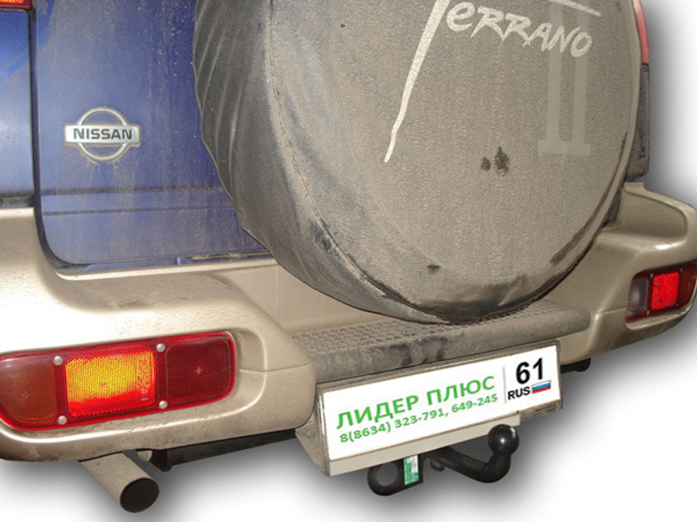 Фаркоп(прицепное) Лидер-Плюс для NISSAN TERRANO 1993-2002 (паспорт и сертификат в комплекте)(без электрики)N112-A