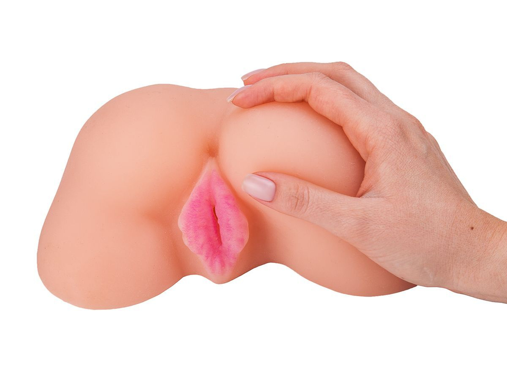 Реалистичный мастурбатор в виде пышной попки из неоскина (Цвет: телесный)