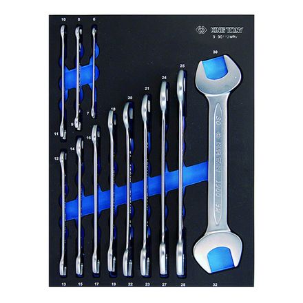 Цена на KING TONY (9-1112MRV) Набор рожковых ключей, ложемент, 12 предметов