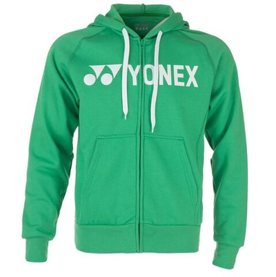 Мужская теннисная кофта Yonex Men's Full Zip Hoodie LOGO - flesh green