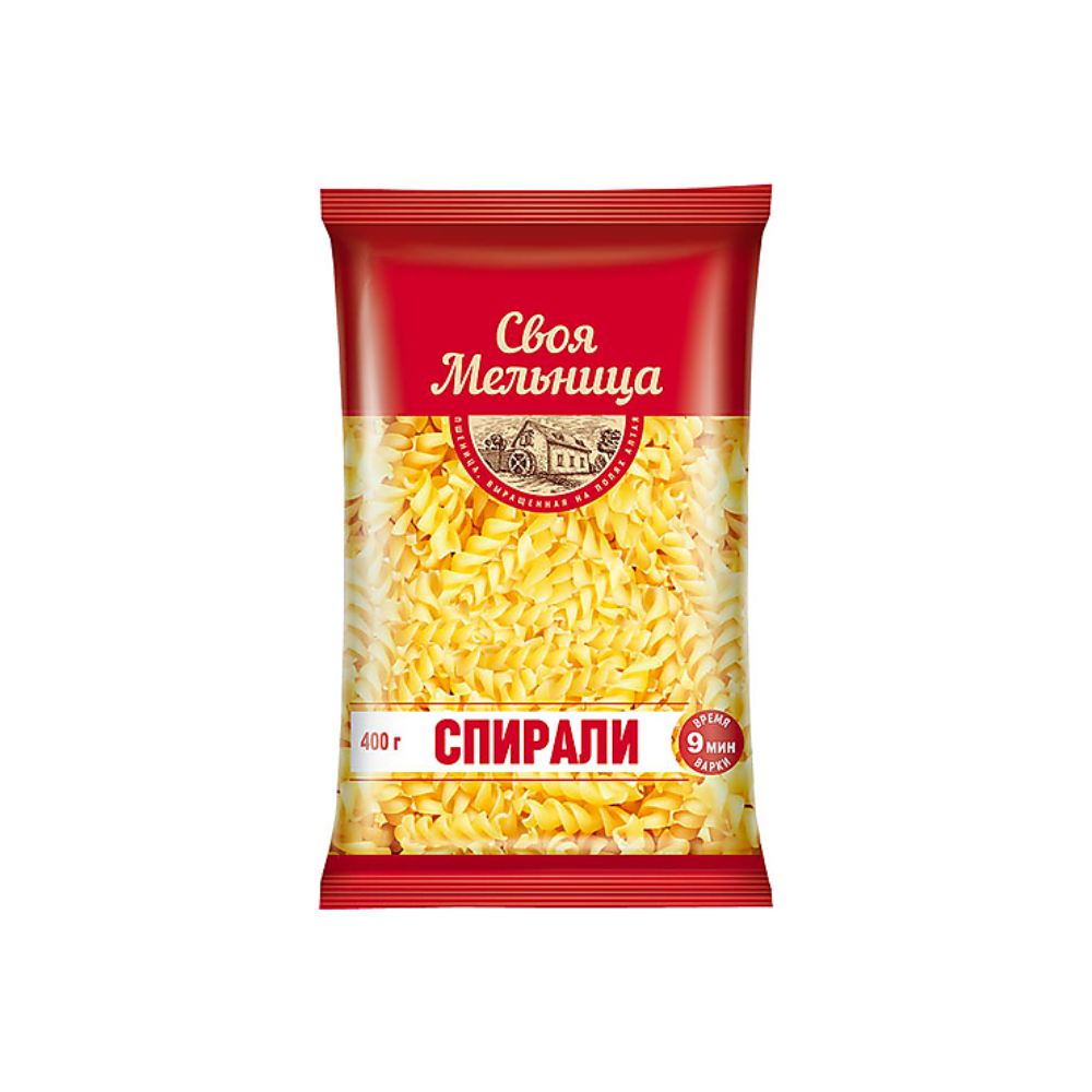 Макароны Своя Мельница спирали 400 гр