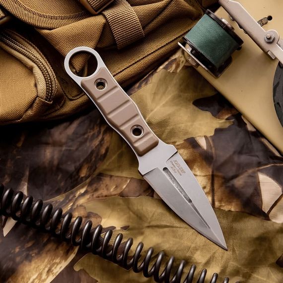 Тактический Нож ШИП AUS-8 туристический Бежевый