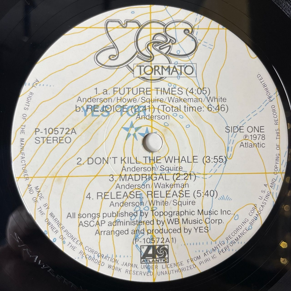 Винтажная виниловая пластинка LP Yes Tormato (Japan 1978) (Obi) Madrigal