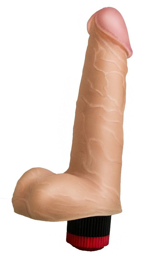 LOVETOY HUMAN COPY 5,5 – реалистичный вибромассажёр с мягкой гелевой головкой, телесный, 17 см