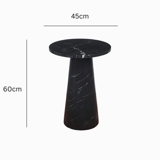 Кофейный стол Jed 45*60 черный индийский мрамор