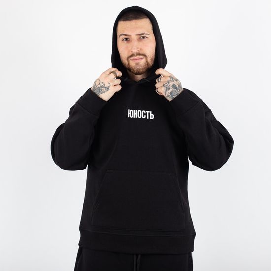 Худи ЮНОСТЬ™ «Большой кот» (Чёрный)