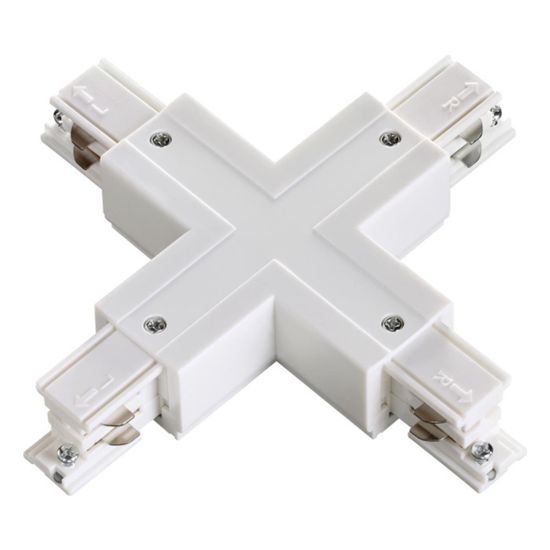 135052 PORT NT19 299 белый Соединитель "Х" с токопроводом для трехфазного шинопровода IP20 220V