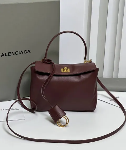 BALENCIAGA RODEO HANDBAG Бордовый