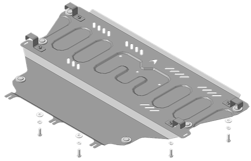 Стандартная защита АвтоСтандарт картера двигателя, кпп. 1,5 мм, сталь. для Ford Kuga 2013-2019 арт.50706