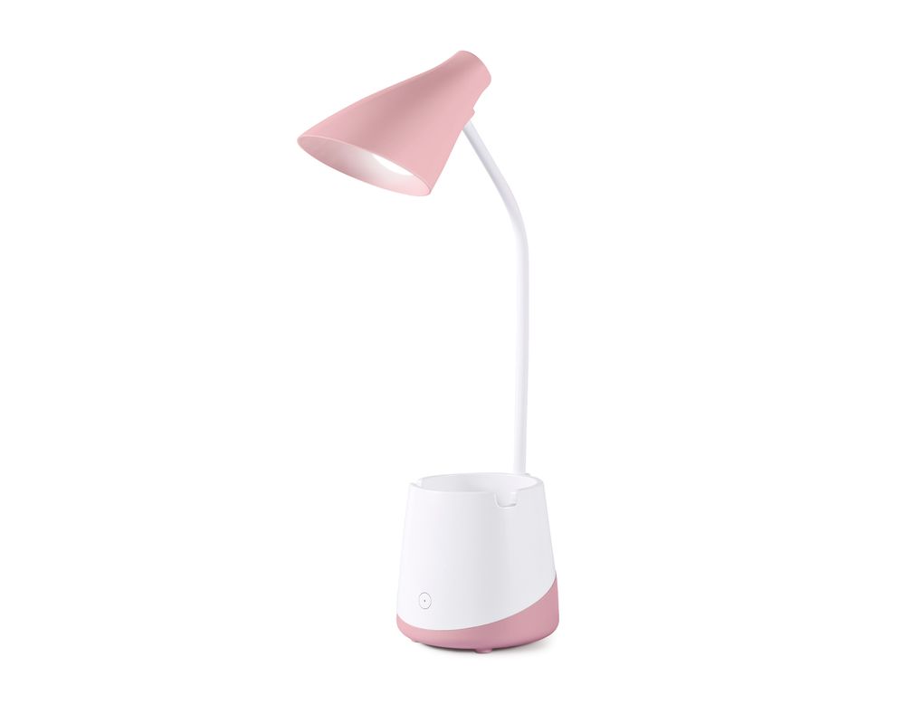 Ambrella Светодиодная настольная лампа с аккумуляторной батареей, USB-проводом и канцелярским стаканом Desk DE565