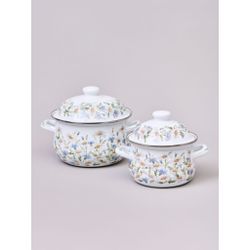 НАБОР КАСТРЮЛЬ AGNESS ЭМАЛИРОВАННЫХ СЕРИЯ "SENTIMENT", 4ПР. 1,5Л И 2,8Л, 16Х10СМ, 20Х12СМ