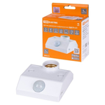 Датчик движения настен, с патроном, 60 Вт, 10-300 с, 6 м, 120 °, IP20, 3+ лк, TDM, ДДСПт-01, SQ0324-