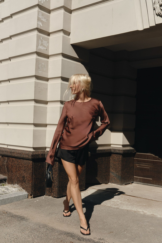 Лонгслив из модала brwn