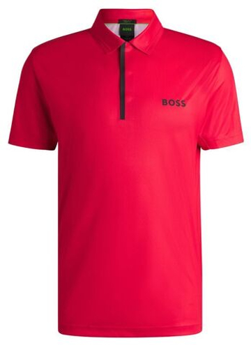 Мужское теннисное поло BOSS Paddytech Pro - красный
