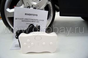 Детский электромобиль River Toys Mercedes-Benz GL63 черный фото №8