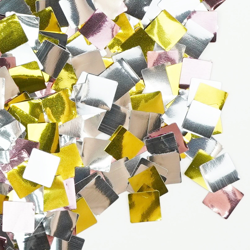Конфетти 1 см квадрат ассорти Делюкс, фольга, 50 гр ВВ