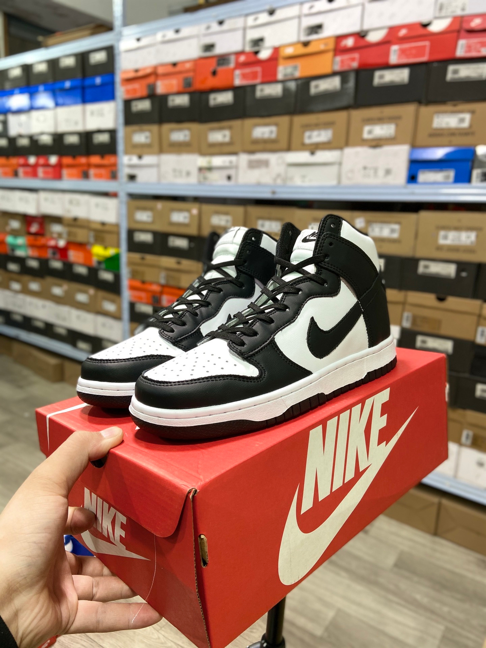 Купить Nike Dunk High Black White (2021)