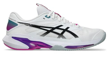 Мужские теннисные кроссовки Asics Solution Speed FF 4 Clay - white/digital sakura