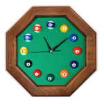 Часы 8 граней ясень/сукно