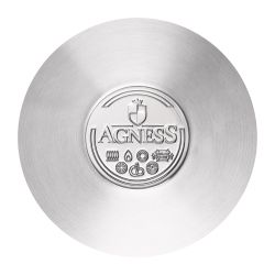 СКОВОРОДА AGNESS PROFESSIONAL 24Х6 СМ, 2,6 Л ВЫСОКОКАЧЕСТВЕННАЯ НЕРЖ СТАЛЬ 18/10 ИНДУКЦИОННОЕ ДНО
