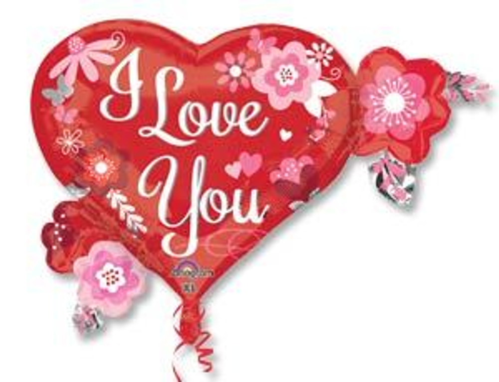 А ФИГУРА/P30 ILY Сердца и цветы