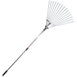 Грабли садовые 11 зубьев в сборе с телескопической ручкой