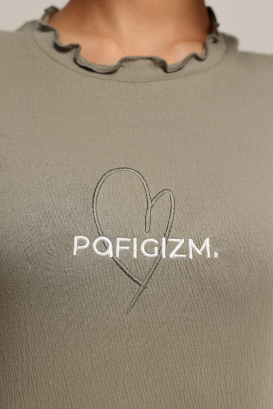 Футболка из жатого хлопка