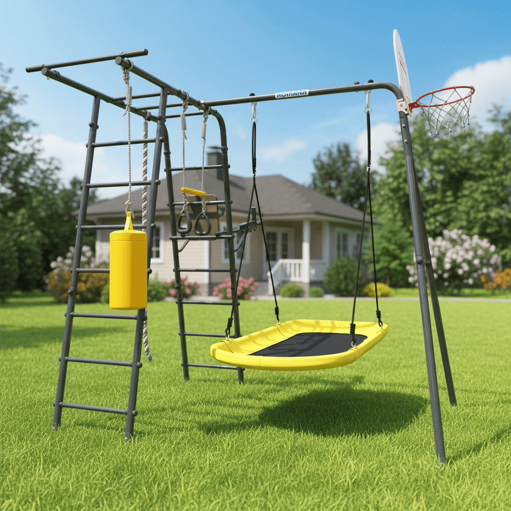 ROMANA Спорт (антрацит) (с качелями гнездо)