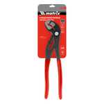 Клещи переставные 250 мм, кнопочный механизм, хром-ванадий, обливные рукоятки Matrix