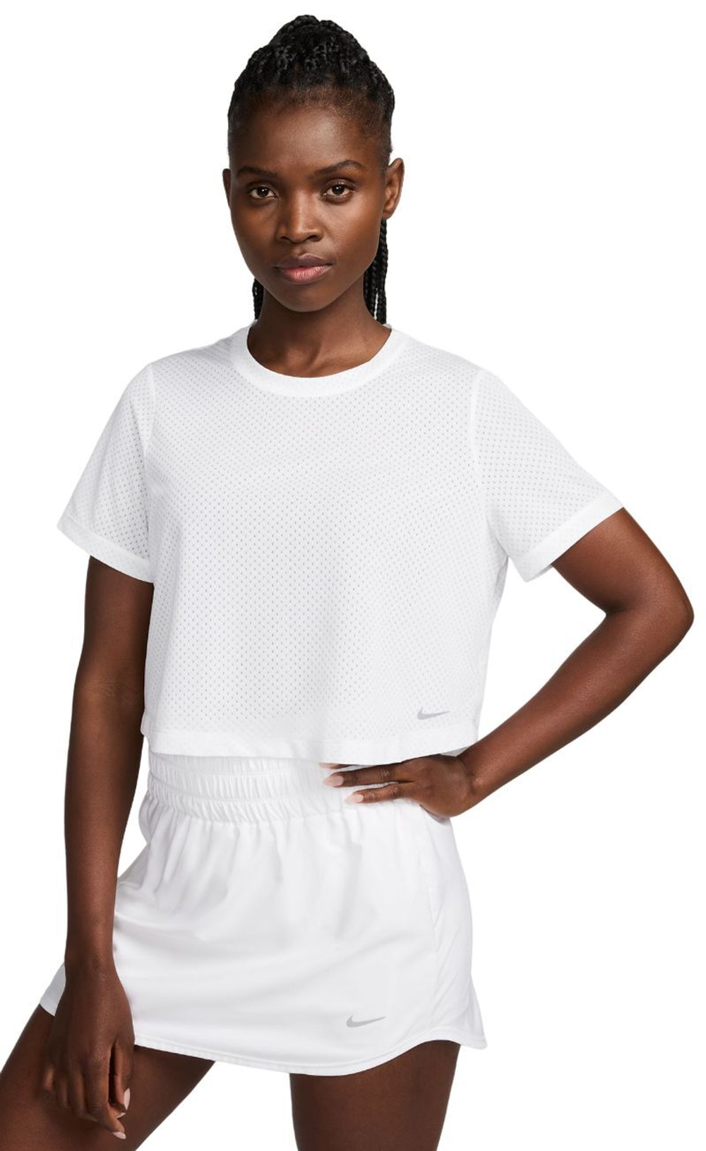 Женская теннисная футболка Nike One Classic Dri-Fit Breath T-Shirt - White