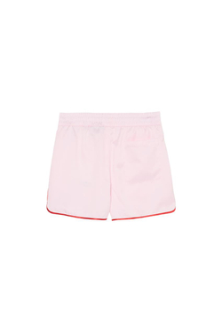 ZARA X BENITO ANTONIO КОНТРАСТНЫЕ АТЛАСНЫЕ ШОРТЫ, РОЗОВЫЙ