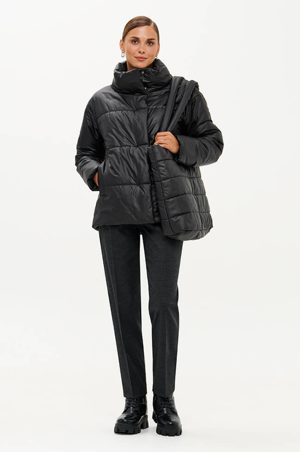 0114 Куртка женская (чёрный)