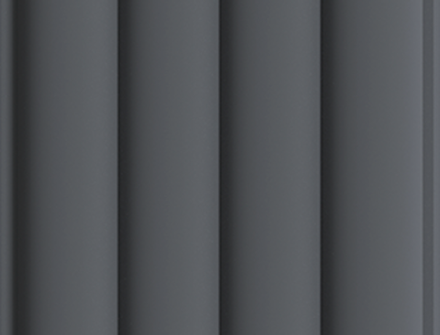 Панель стеновая реечная МДФ Wave Black Lead, 2700*119*16