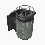 Банная печь «Атмосфера L» NEW в ламелях Жадеит до 20 м³