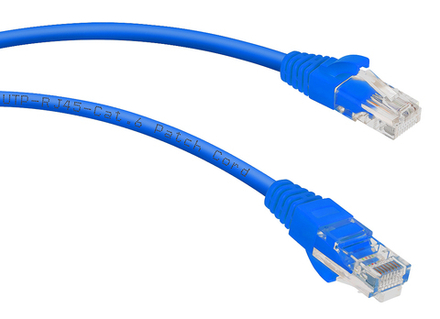 Патч-корд Ripo UTP4 Cat 6, RJ45-RJ45, 1,5 m, PVC (синий)