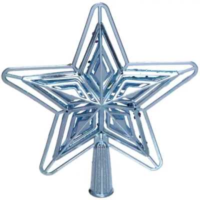 Звезда на ёлку «Ажурный вечер» 15 см, Голубой