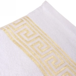 Полотенце махровое 50*90см «Greece» цвет белый 01000 плотность 450гр/м2