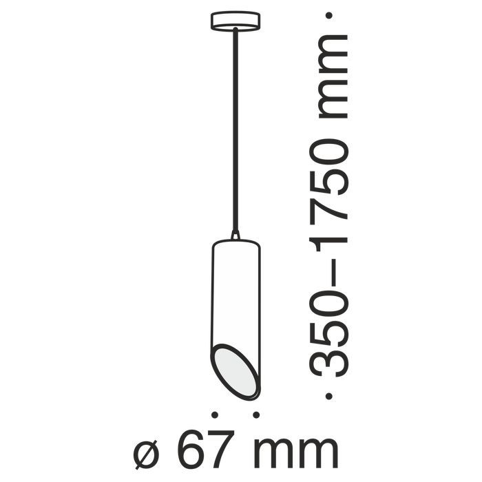 Подвесной светильник Maytoni P026PL-01B