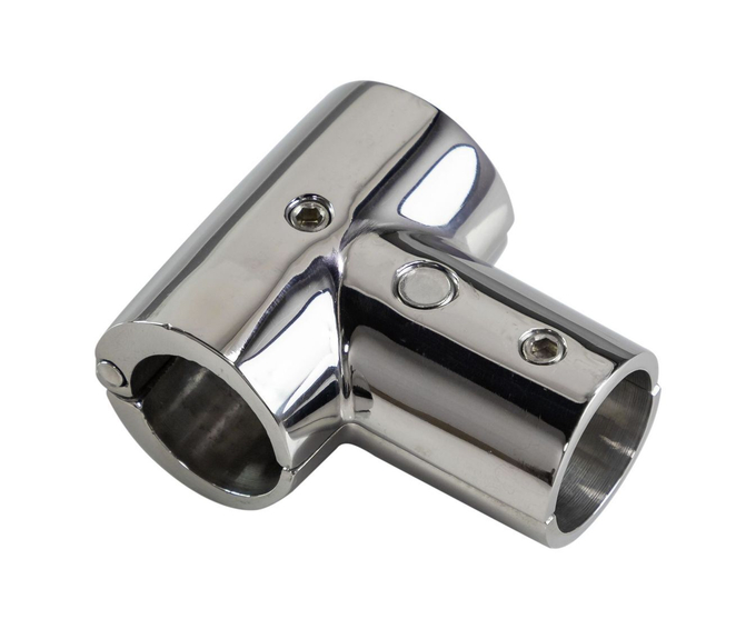 Тройник леера разборный, (22 мм), 90 град, Marine Rocket