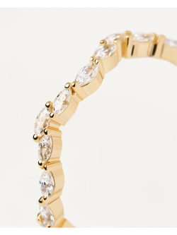 Кольцо Lake серебро 925 пробы покрытое золотом