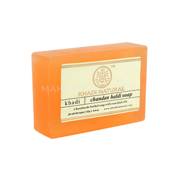 Мыло Khadi Сандал и Куркума Chandan Haldi soap, 125 г
