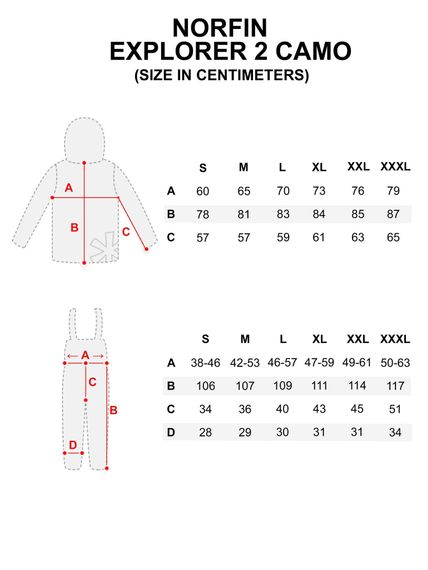 Костюм зимний Norfin EXPLORER 2 CAMO S