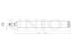 Амортизатор масляный передней подвески UNIO SAB-20041